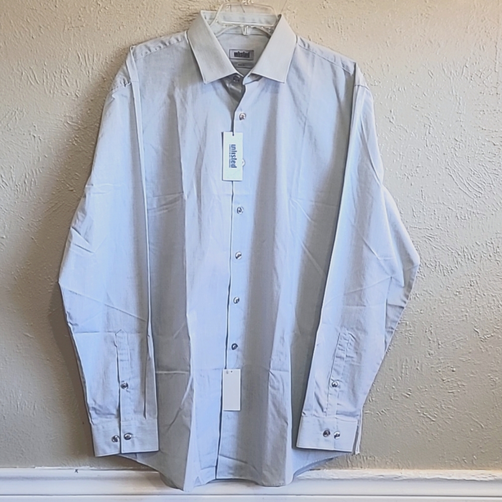 Unlisted new with‎ tags  dress shirt, long sleeve . Men size L